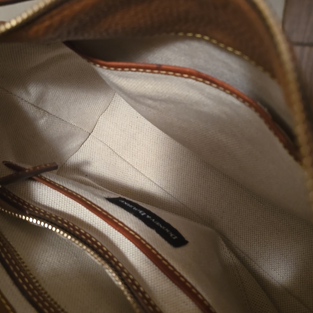 Brown Leather Dooney Bourke Handbag - Picture 4 of 4